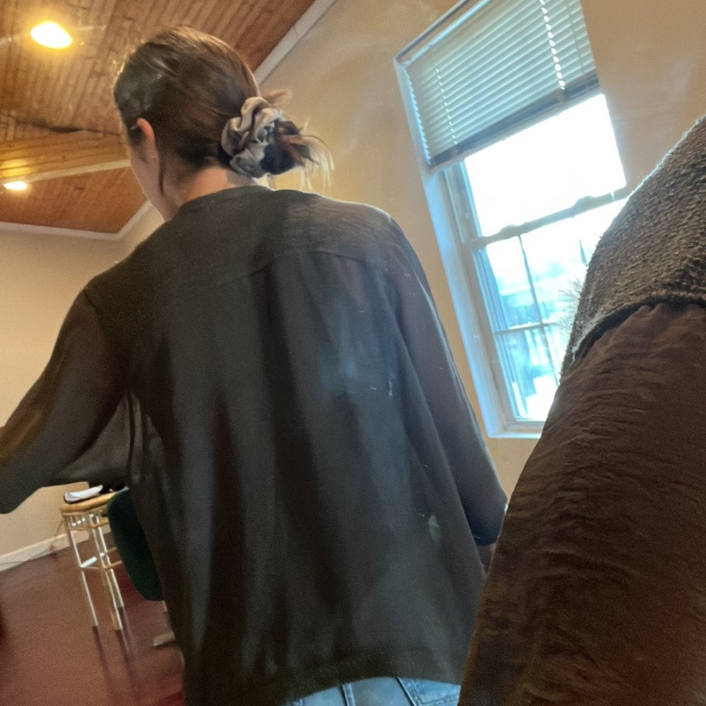 Silence + noise Army green cardigan - Picture 10 of 10